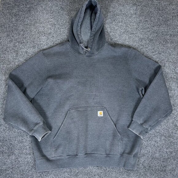 Carhartt Hoodie Mens 2XL Grey Original Fit Jacket Pullover Casual Fleece Adult - Picture 1 of 7